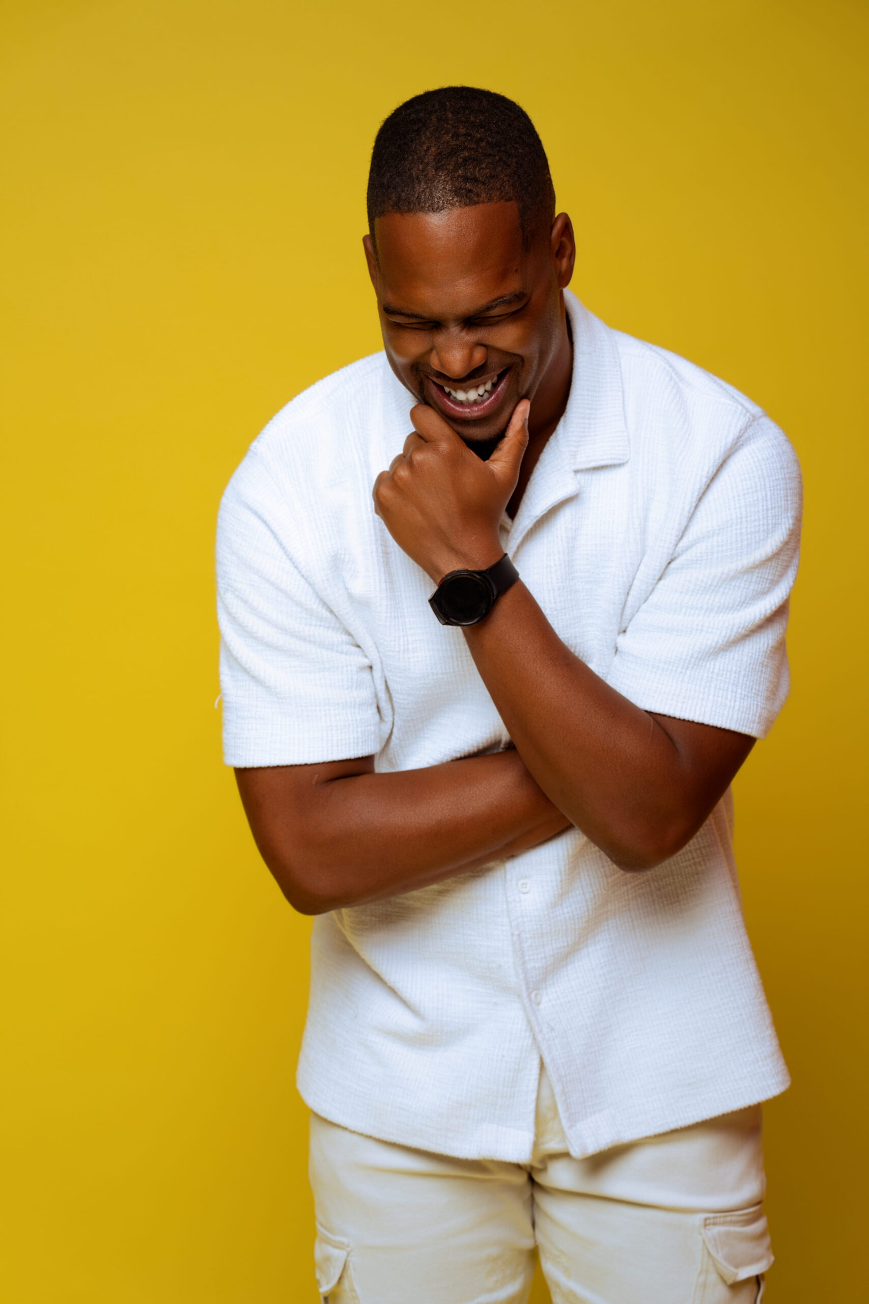 Rashad Roberson branding portrait session for a Houston business owner